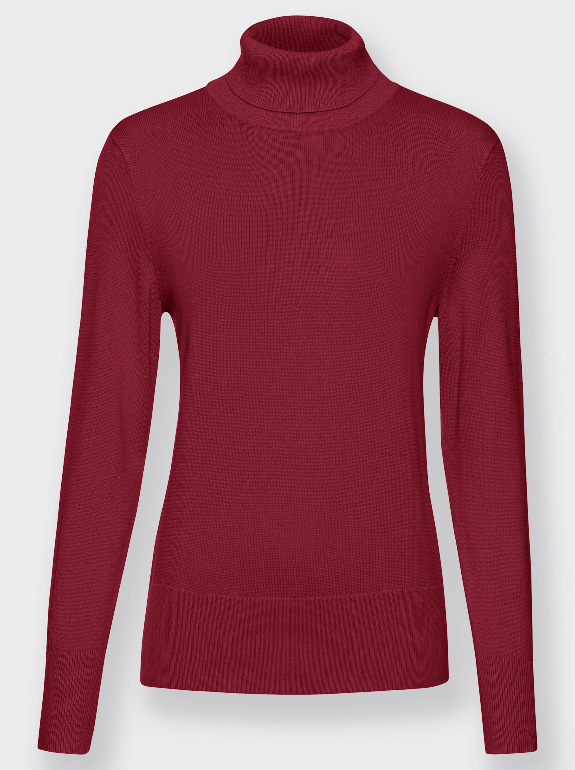 Rollkragenpullover aus Feinstrick