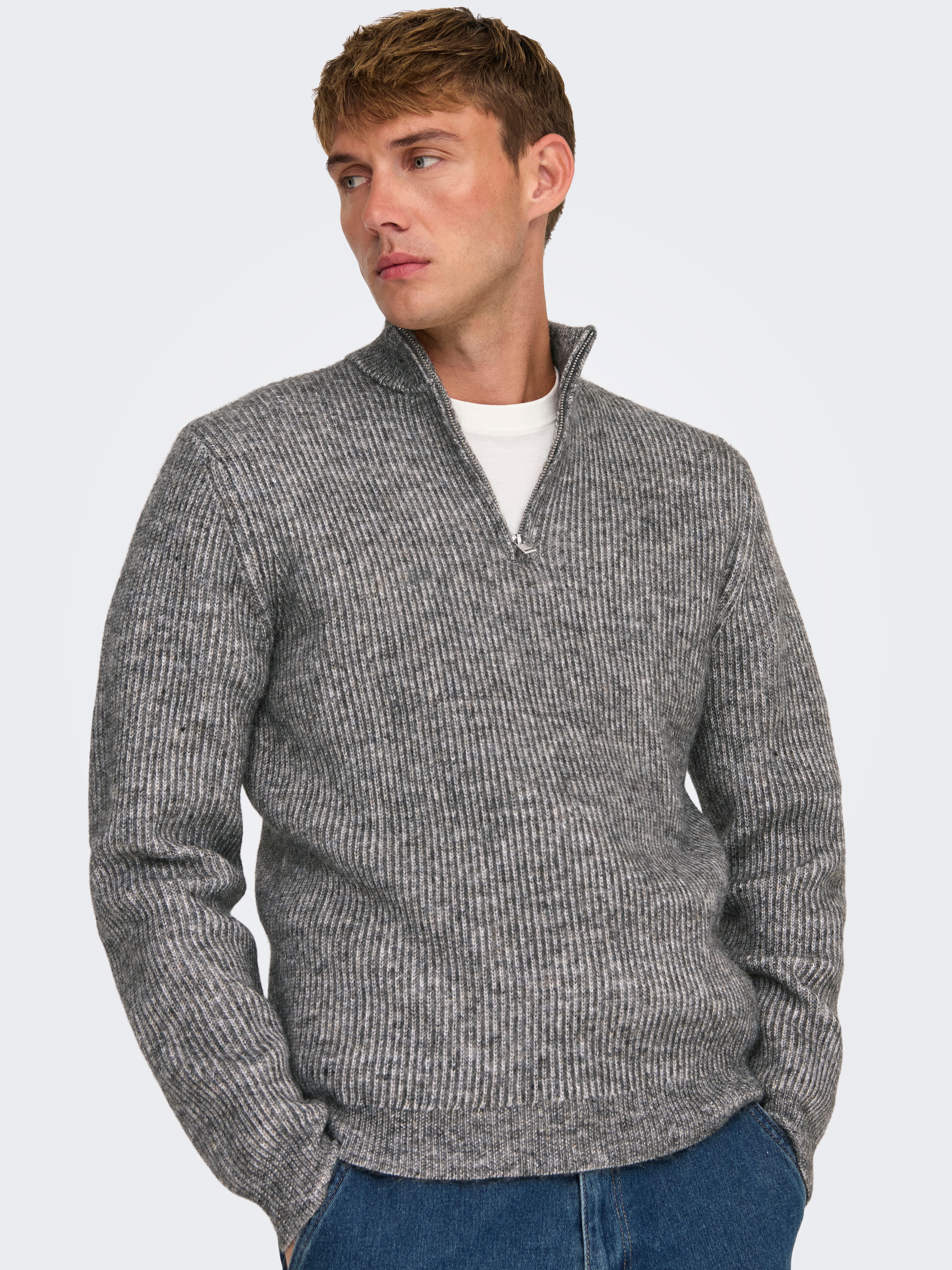 ONSTEGAN Pullover Medium Grey Melange