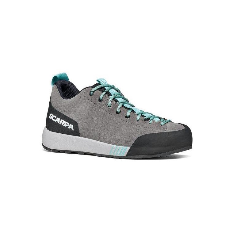 Scarpa Gecko Shoes Women Mid Gray/Aqua