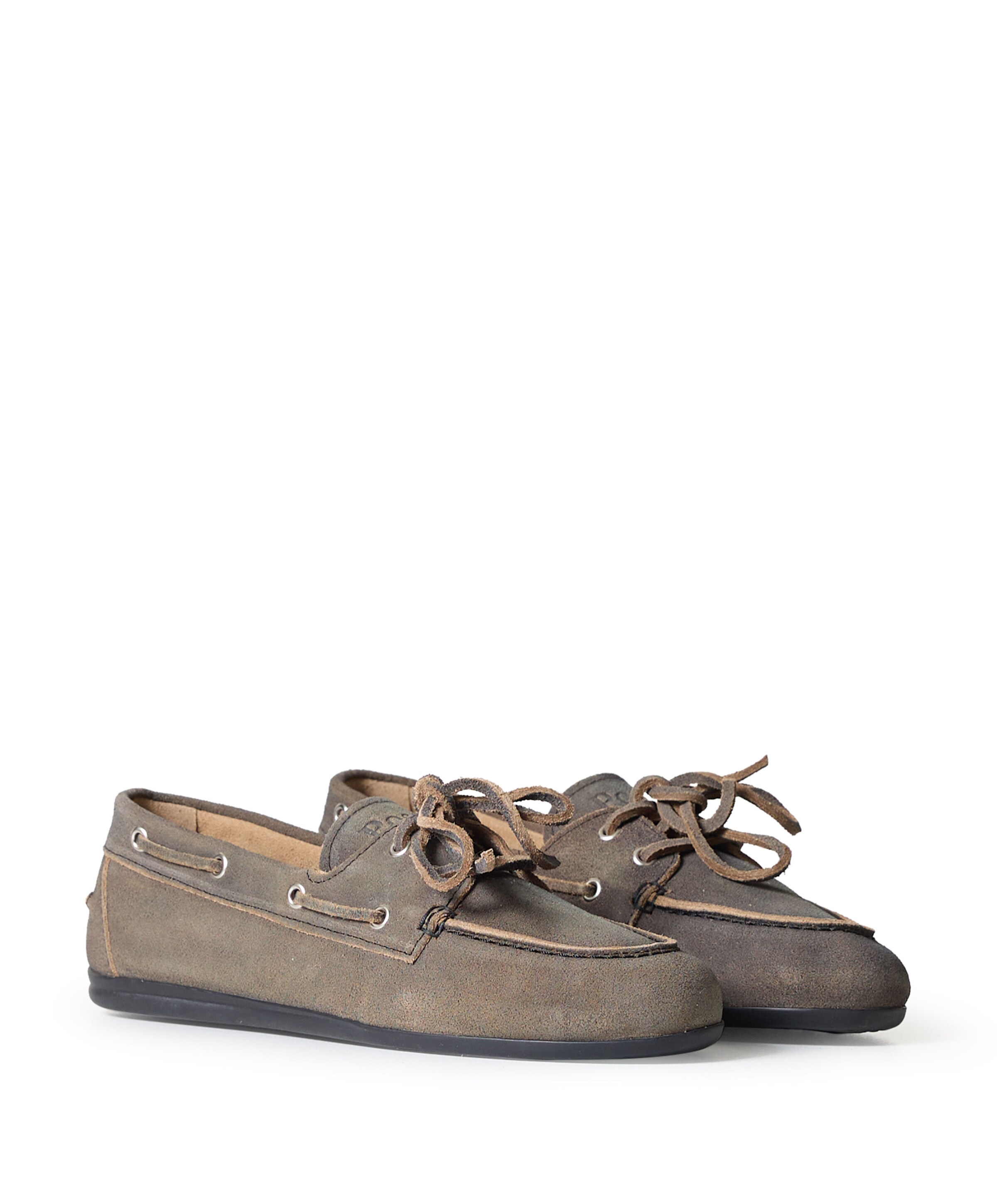 Posa Boat Loafer Brushed dames mocassins grijs