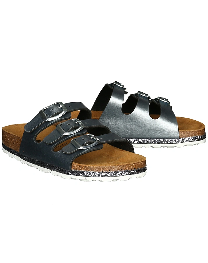 Sandalen BIOLINE Sensation mit Glitzer in silber