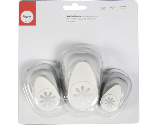 Set met bloemenmotiefponsen
