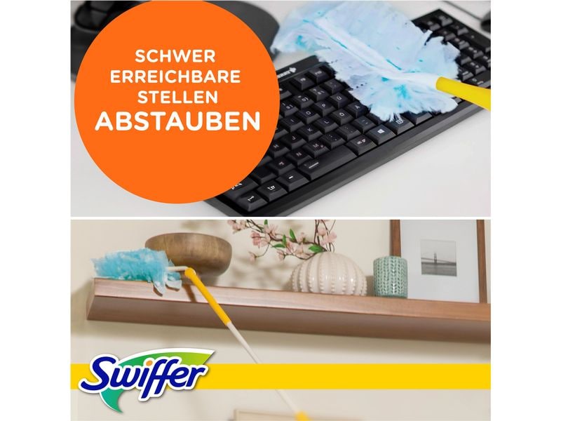Swiffer Staubmagnet mit Duft 4 Stück, Blau Nachfülltücher-Set