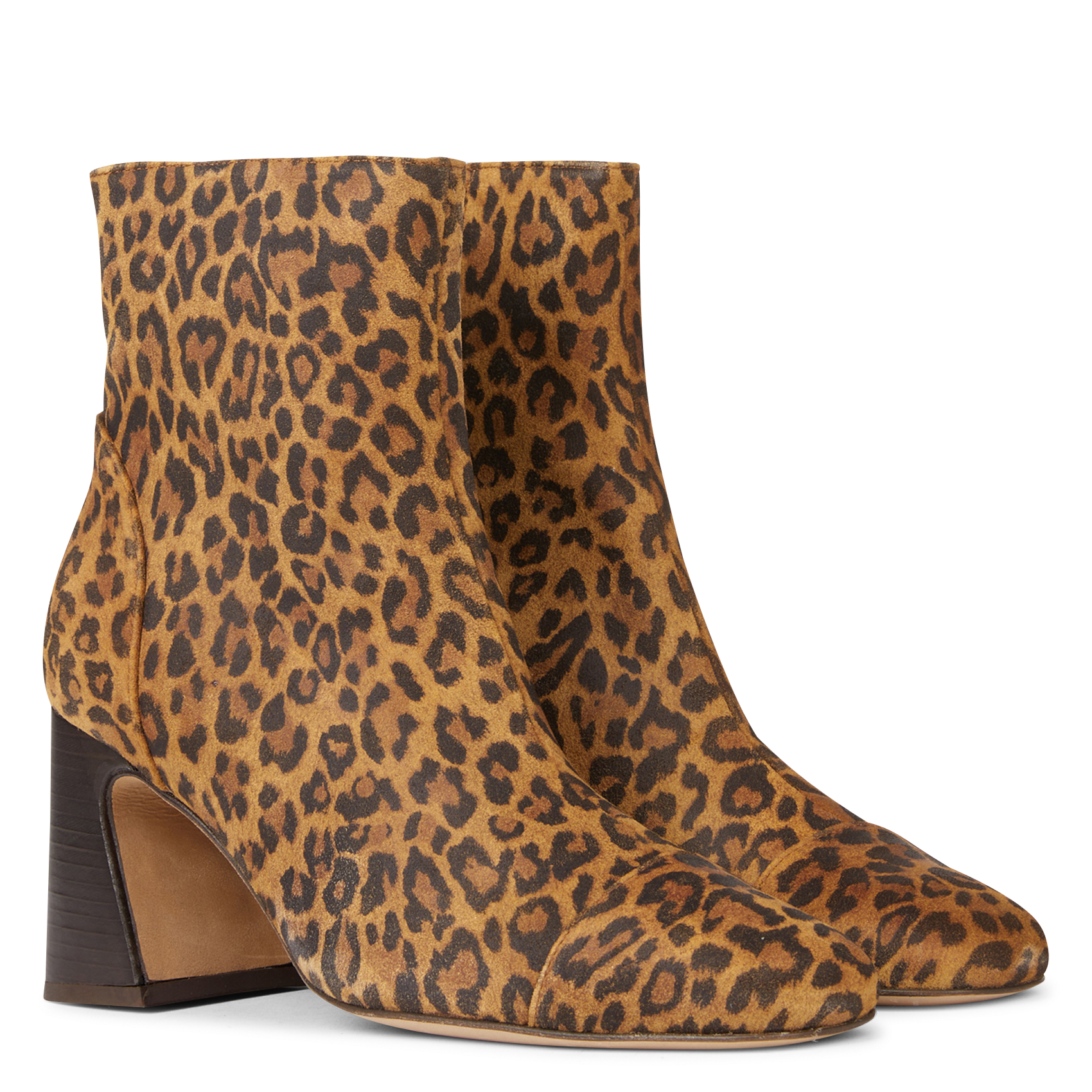 ALINE - Bottines à talons léopard | Multicolore