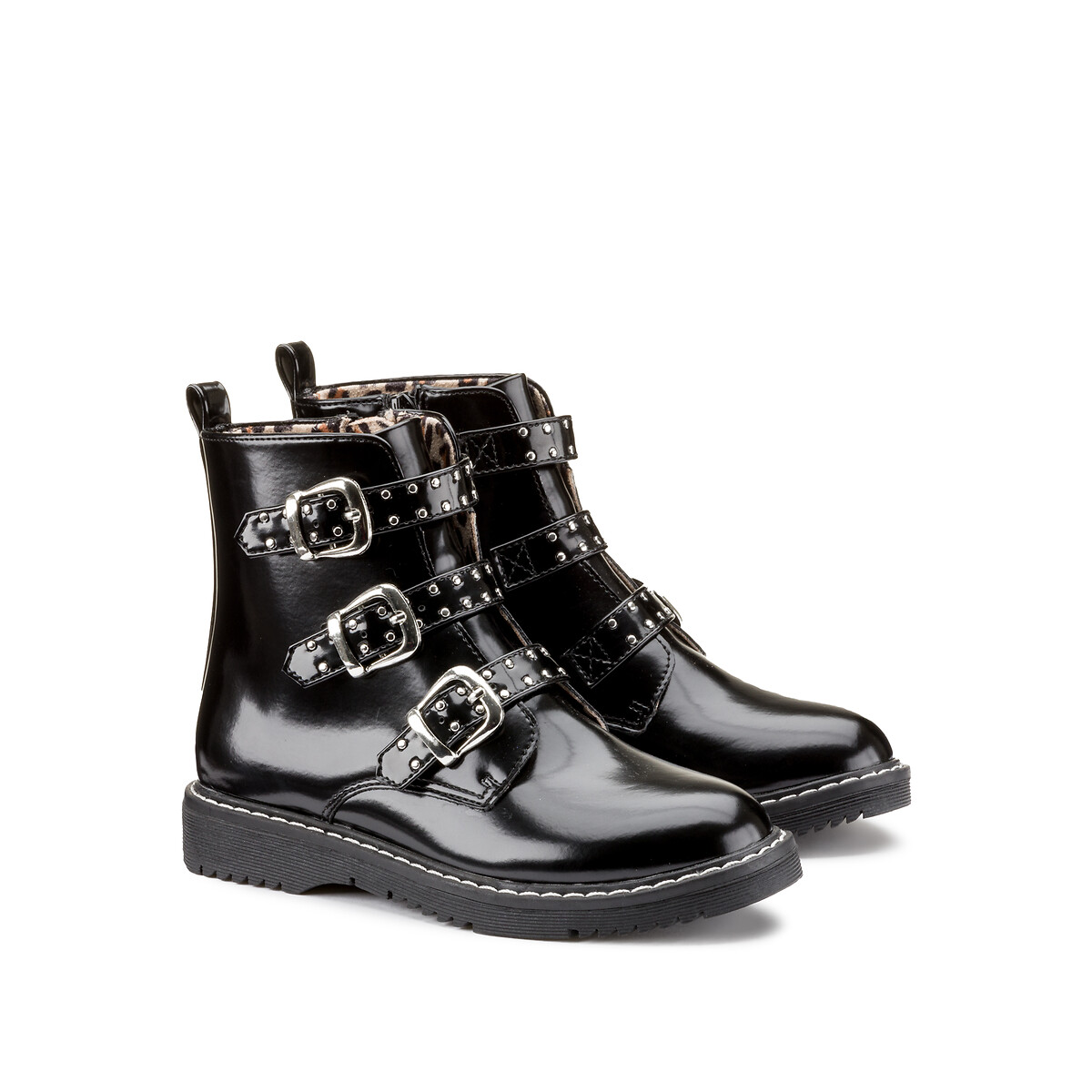 COLEÇÕES LA REDOUTE<br>Botas de cano curto com um toque rock