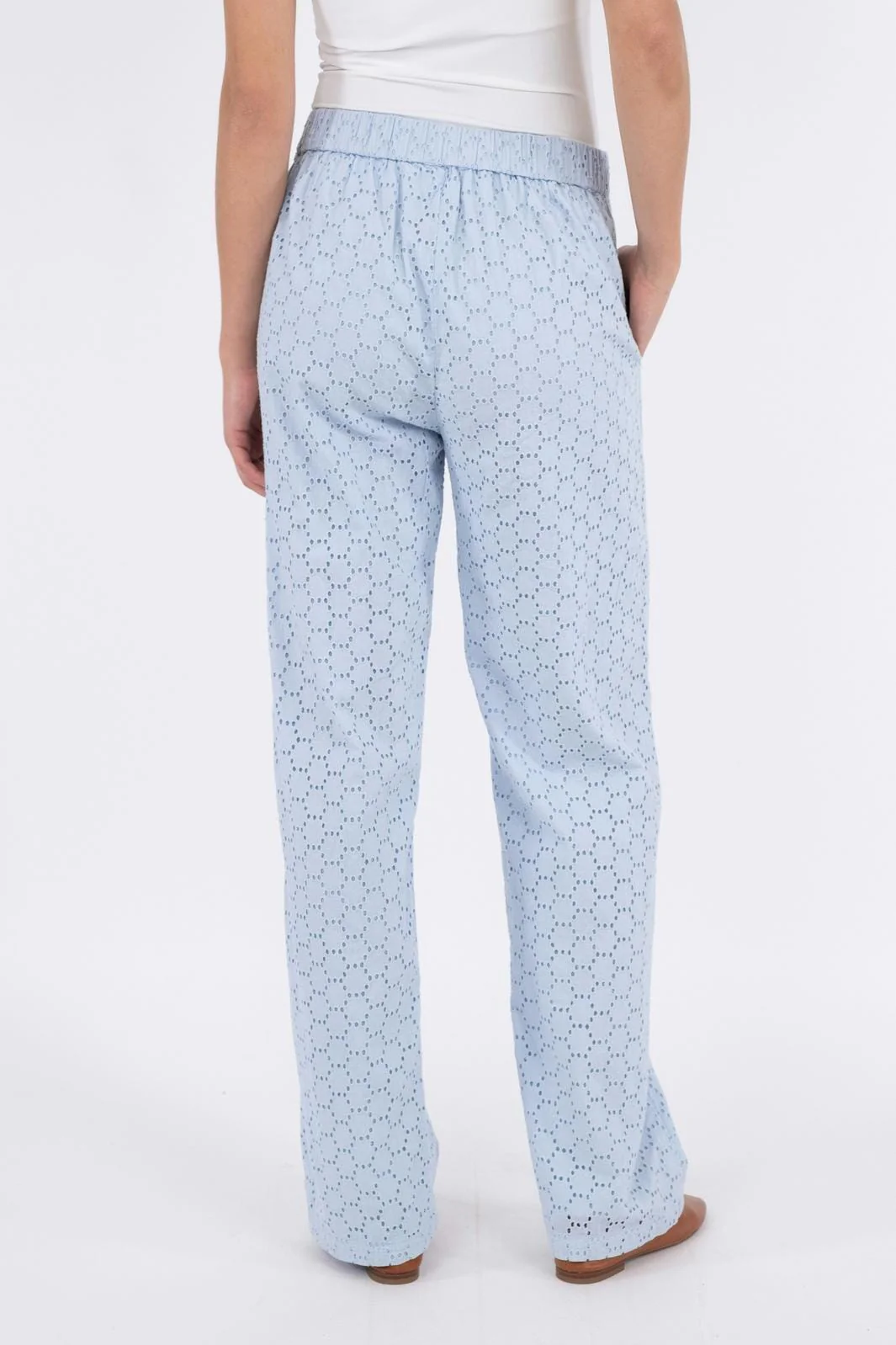 Neo Noir Claira Broiderie Pants
