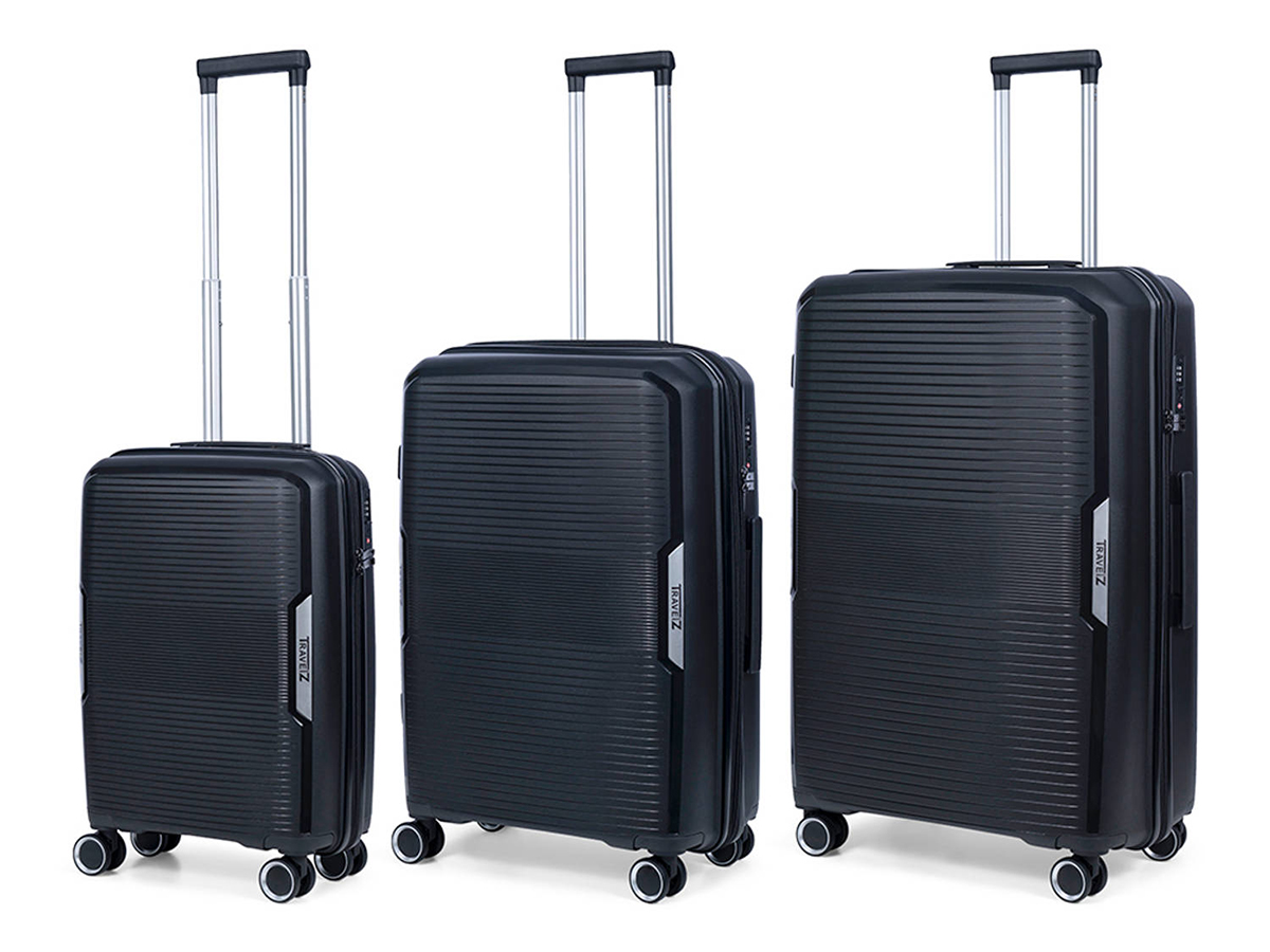 TravelZ Swinger 3-delige kofferset - Black