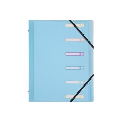 Exacompta Chromaline - Trieur polypro 6 positions - disponible dans différentes couleurs pastels
