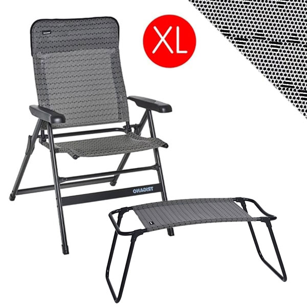 Fauteuil dossier bas XL Slim Cocoon + Repose pied indépendant Cocoon TRIGANO
