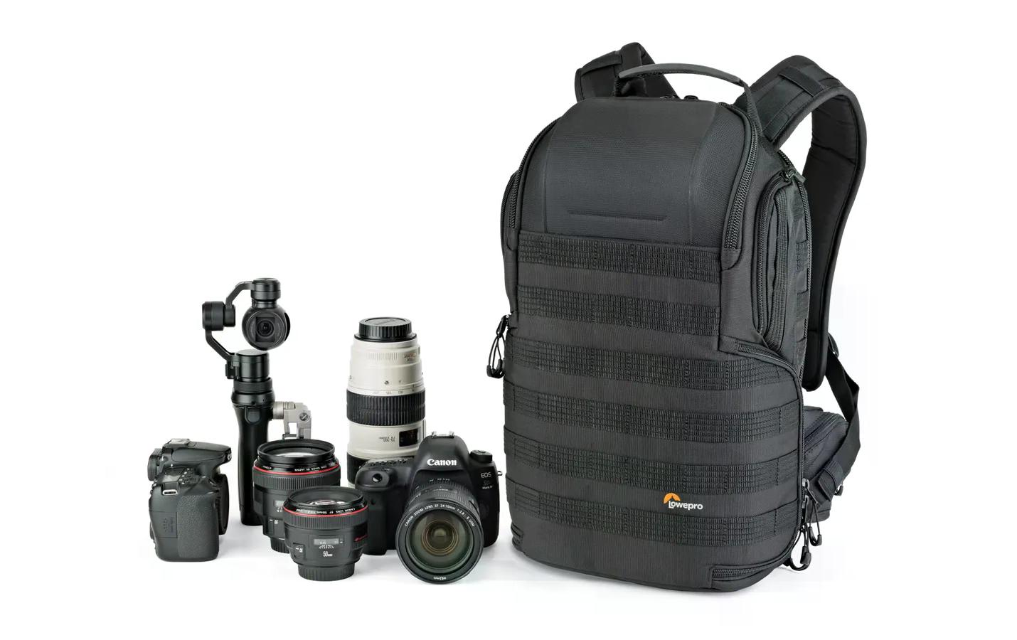 Fotorucksack ProTactic BP 350 AW II (GRL) Schwarz<br>Robuster Kamerarucksack aus recycelten Materialien