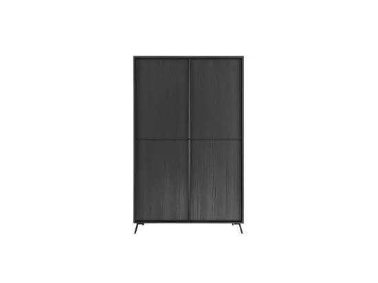 Vaisselier 4 portes Noir cendré - TREVISE