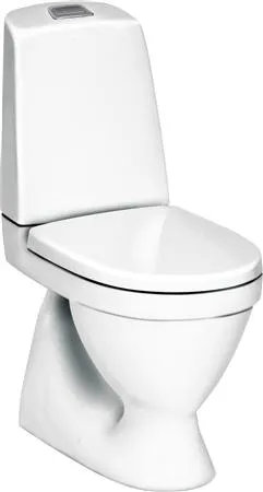 GB 5500L WC Nautic 2-4-liter. - krom-mat krom trykknap med S-lås