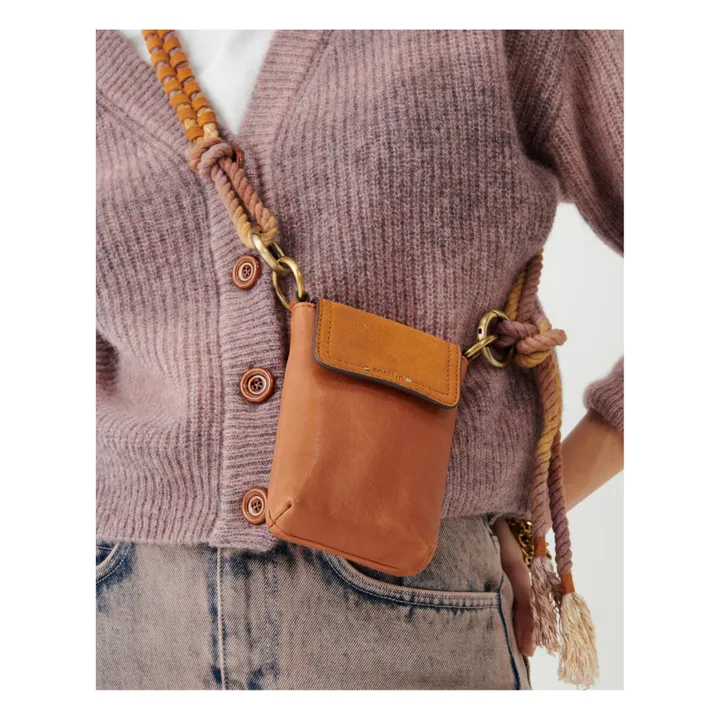 Sessùn Porte Téléphone Evalio Cuir | Camel