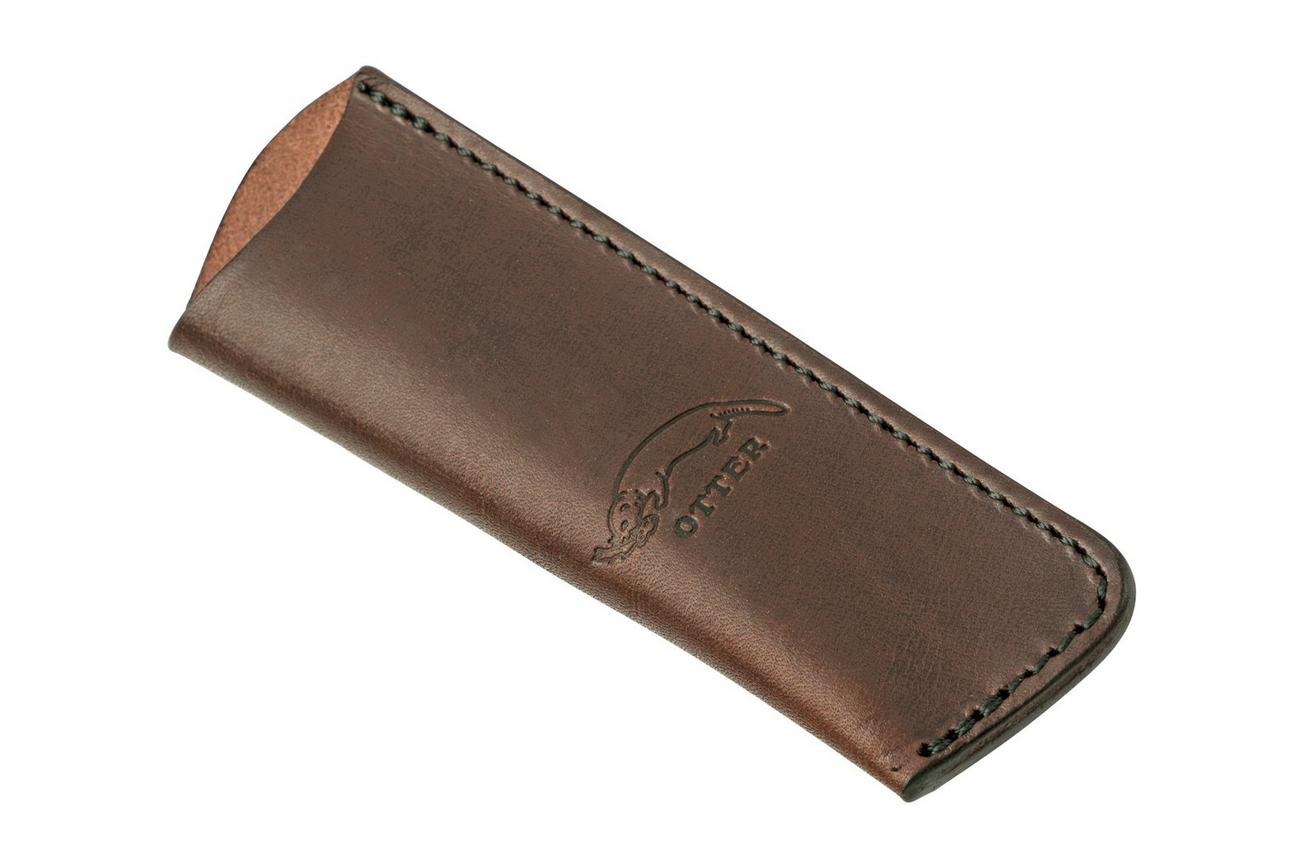 Otter Leather Case LE 03 DB, Dark Brown, Size: 12 x 4 x 1 cm, foedraal
