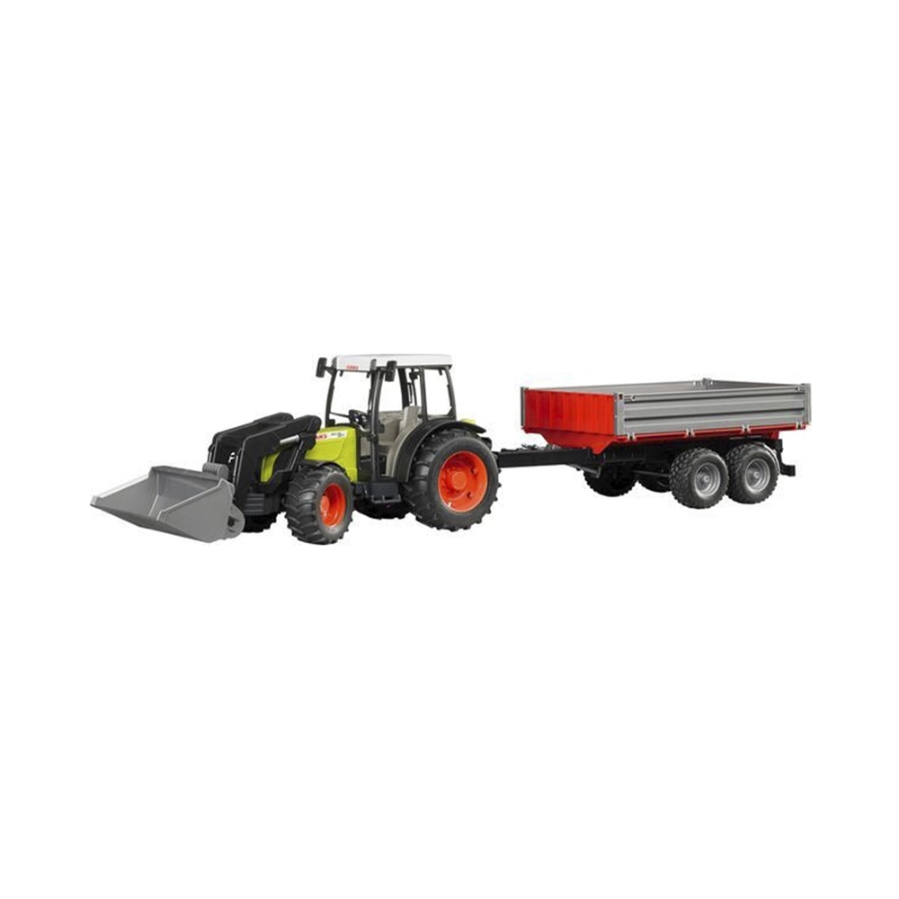 Bruder Claas Nectis 267 F mit Frontlader & Anhänger