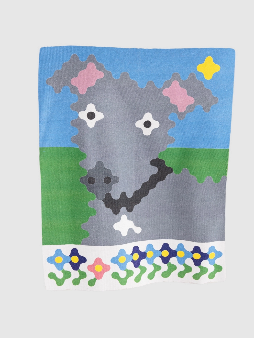 Blue Flowers Patsy T-Shirt white