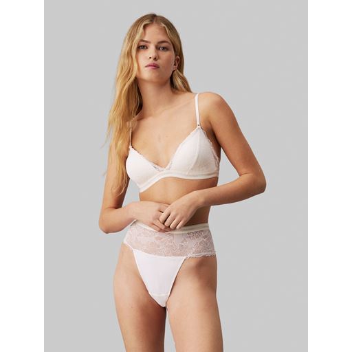 Calvin Klein Lightly Lined Triangle BH, Ivory, M