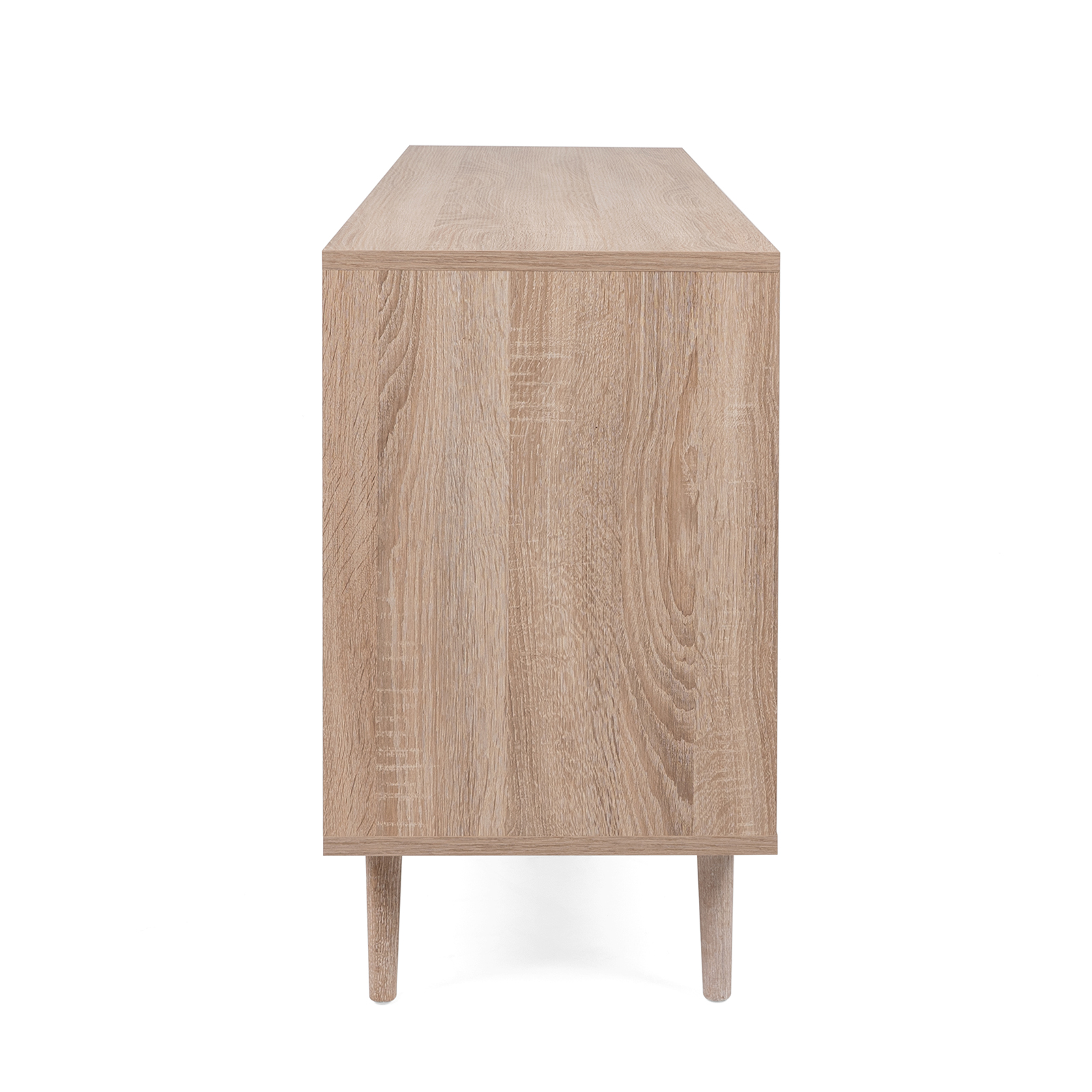 Sideboard BALI - Sonoma Eiche-Rafia geflecht - 150 cm breit
