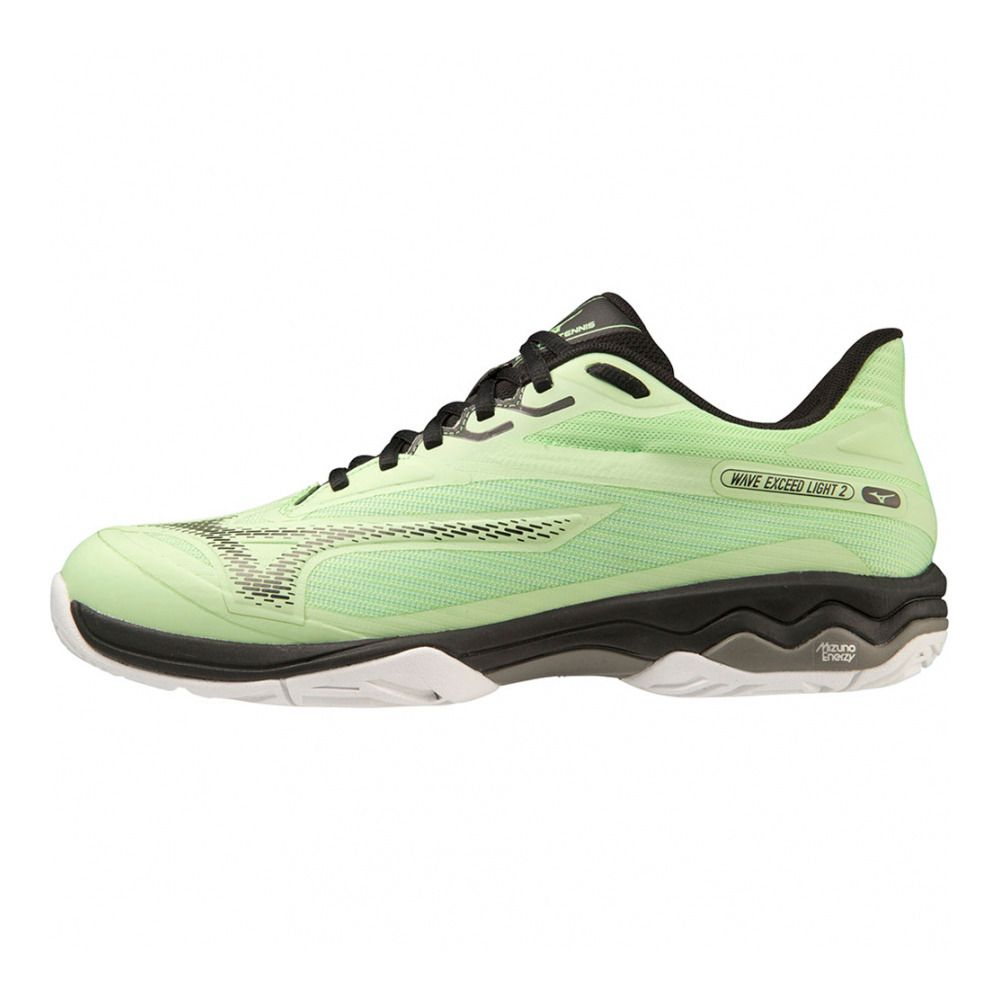 Mizuno WAVE EXCEED LIGHT AC - Chaussures tennis Homme patina green/black/white