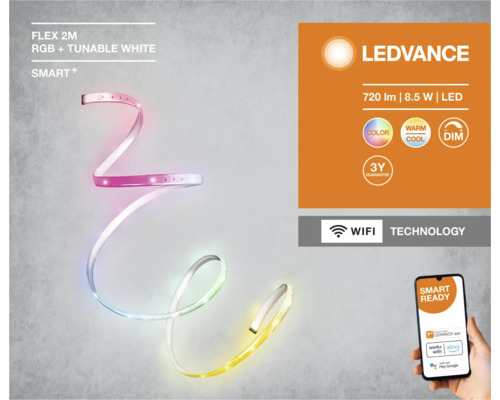 Ledvance Smart+ Indoor WIFI Flex LED strip RGBW 2 m 8,5W 550 lm 2000-6500K instelbaar wit