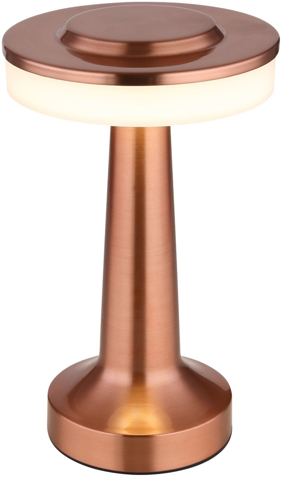 LED-Tischleuchte - kupferfarben - Touchdimmer