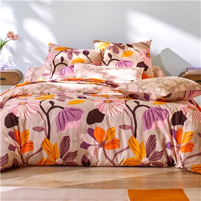 Linge de lit fleurs pop