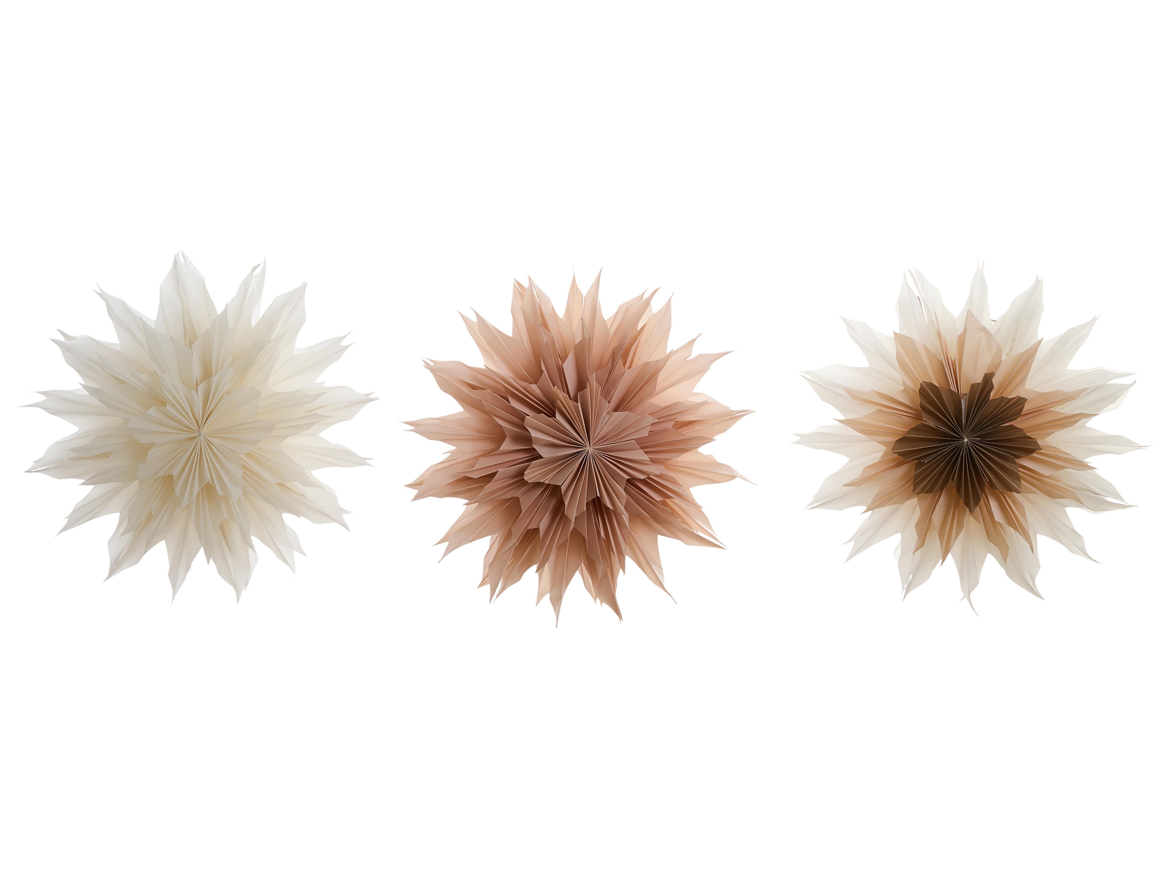 Set van 3 hangende decoraties LED FORSAN Ster 41 cm Meerkleurig