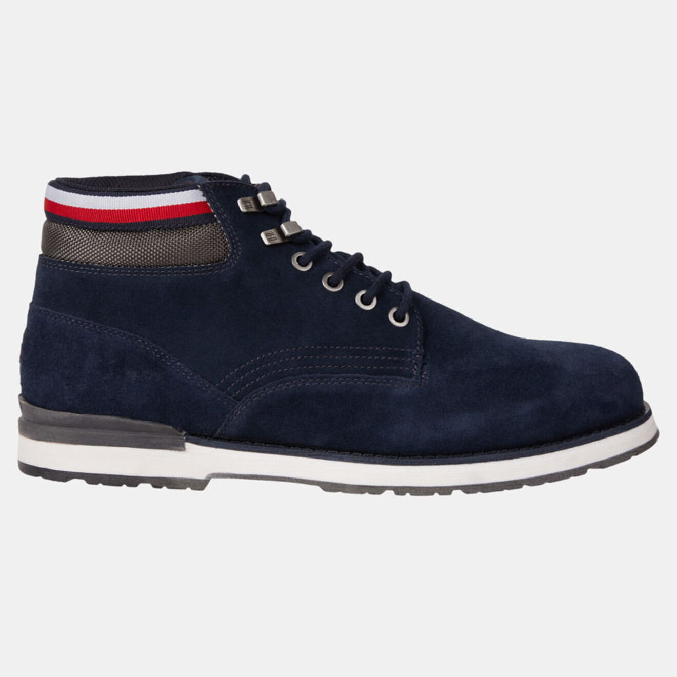 Tommy Hilfiger Boots en Velours de Cuir Outdoor bleu marine