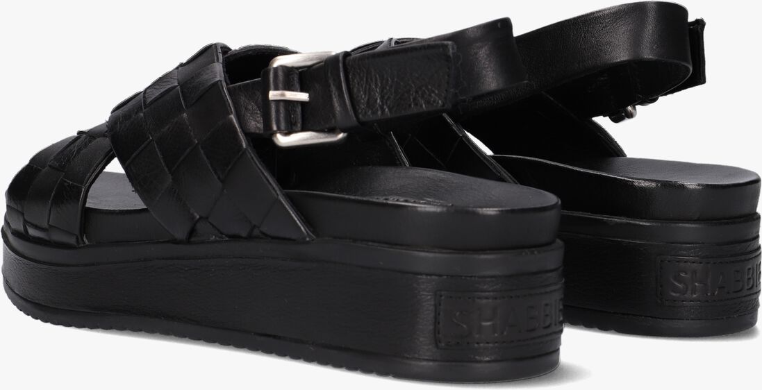 SHABBIES zwarte shabbies sandalen 170020262