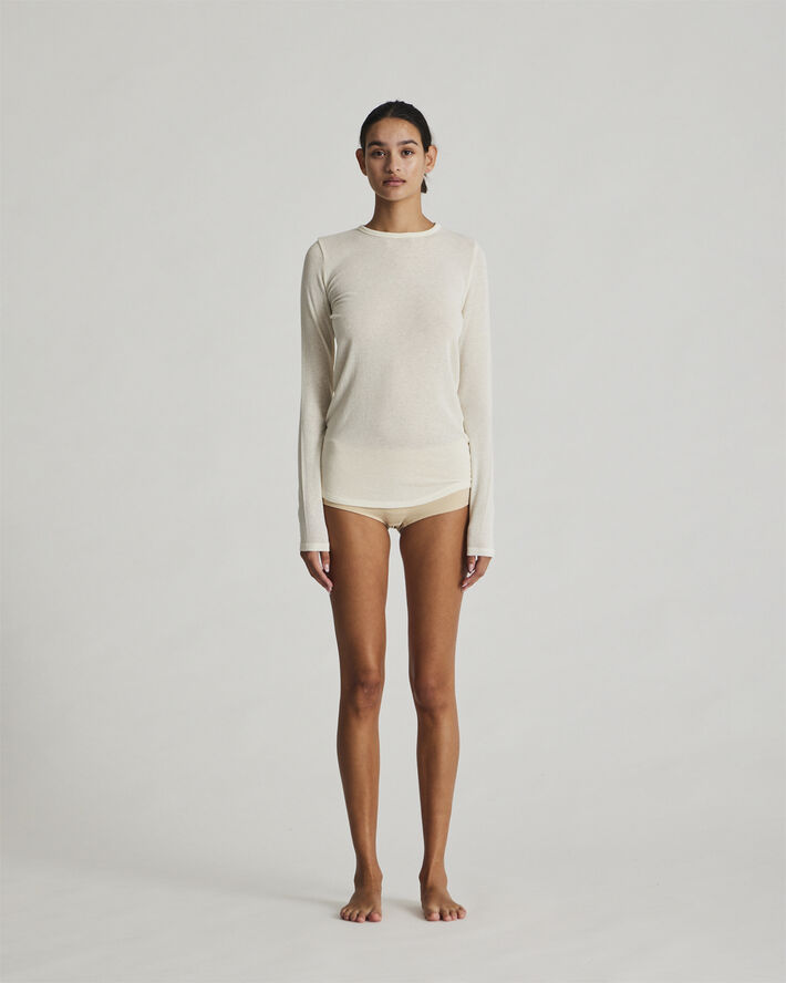 Gai&Lisva Thyra L/S Wool Top Off white