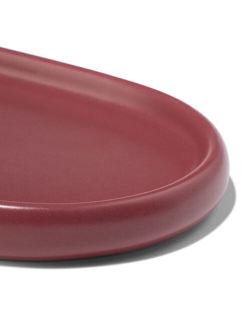 bougeoir ovale bordeaux