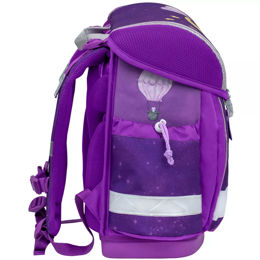 Belmil Schulranzen Classy Schulranzen Set 5-teilig mit Brustgurt Caty on the Moon
