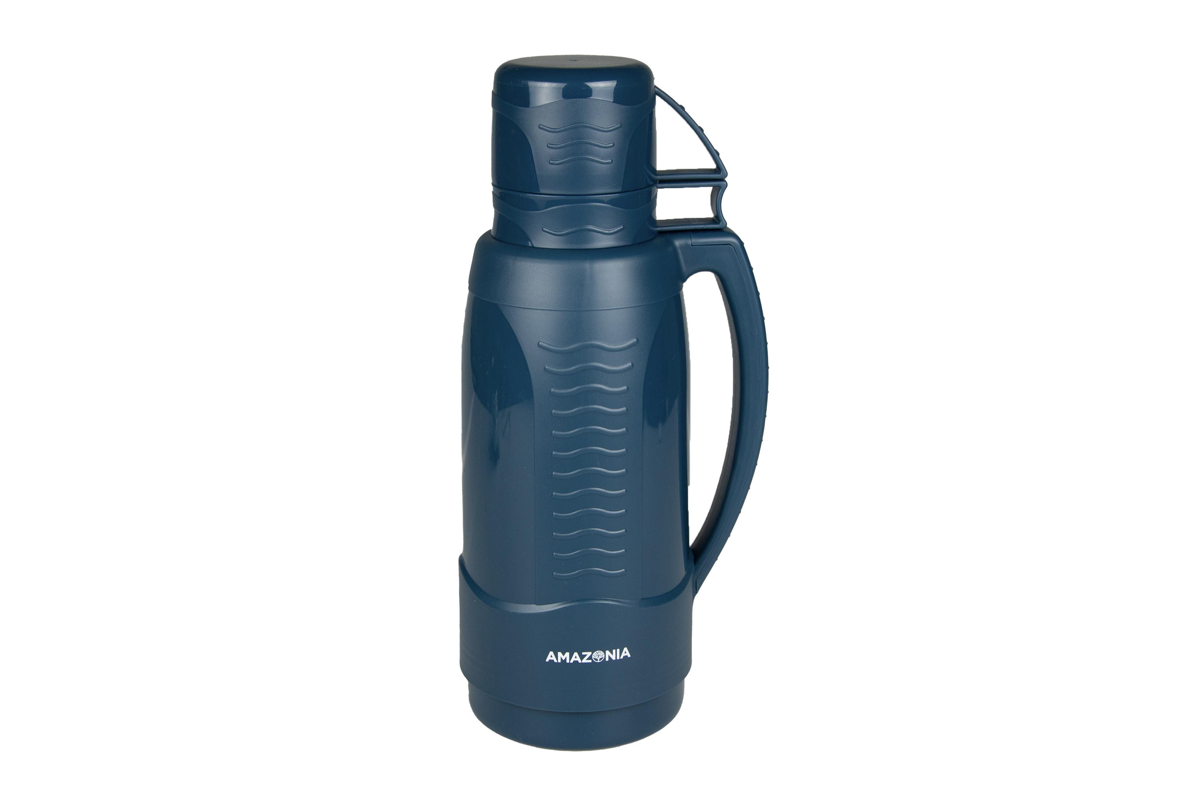 BOUTEILLE ISOTHERME 1.8L AVEC 2 TASSES GRIS GALET
