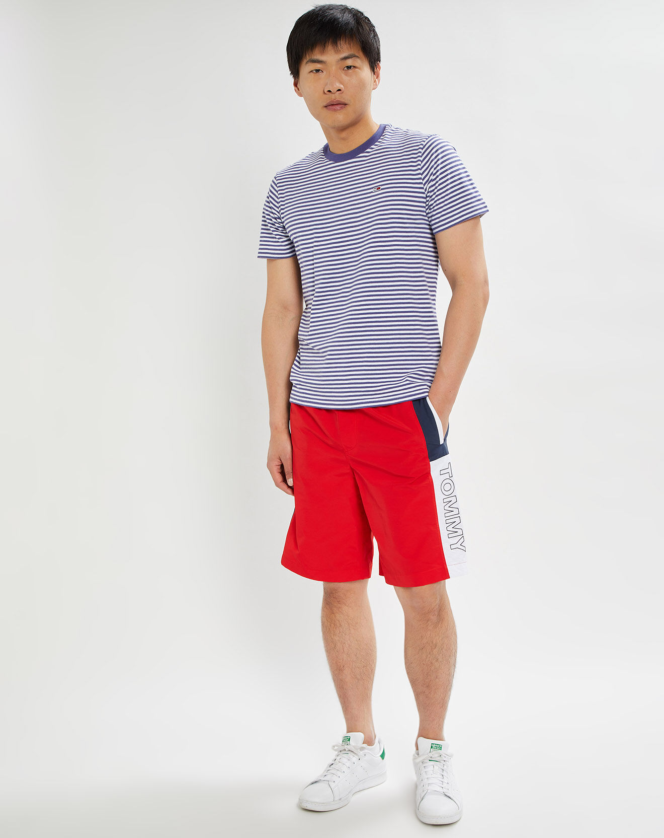 Tommy Jeans Short Archive Basketball rouge