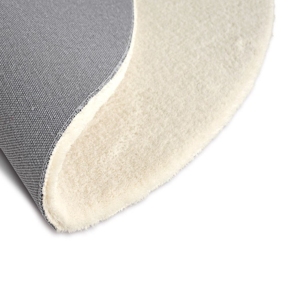 GULVTEPPE SOFT TOUCH Ø80CM NATURHVIT