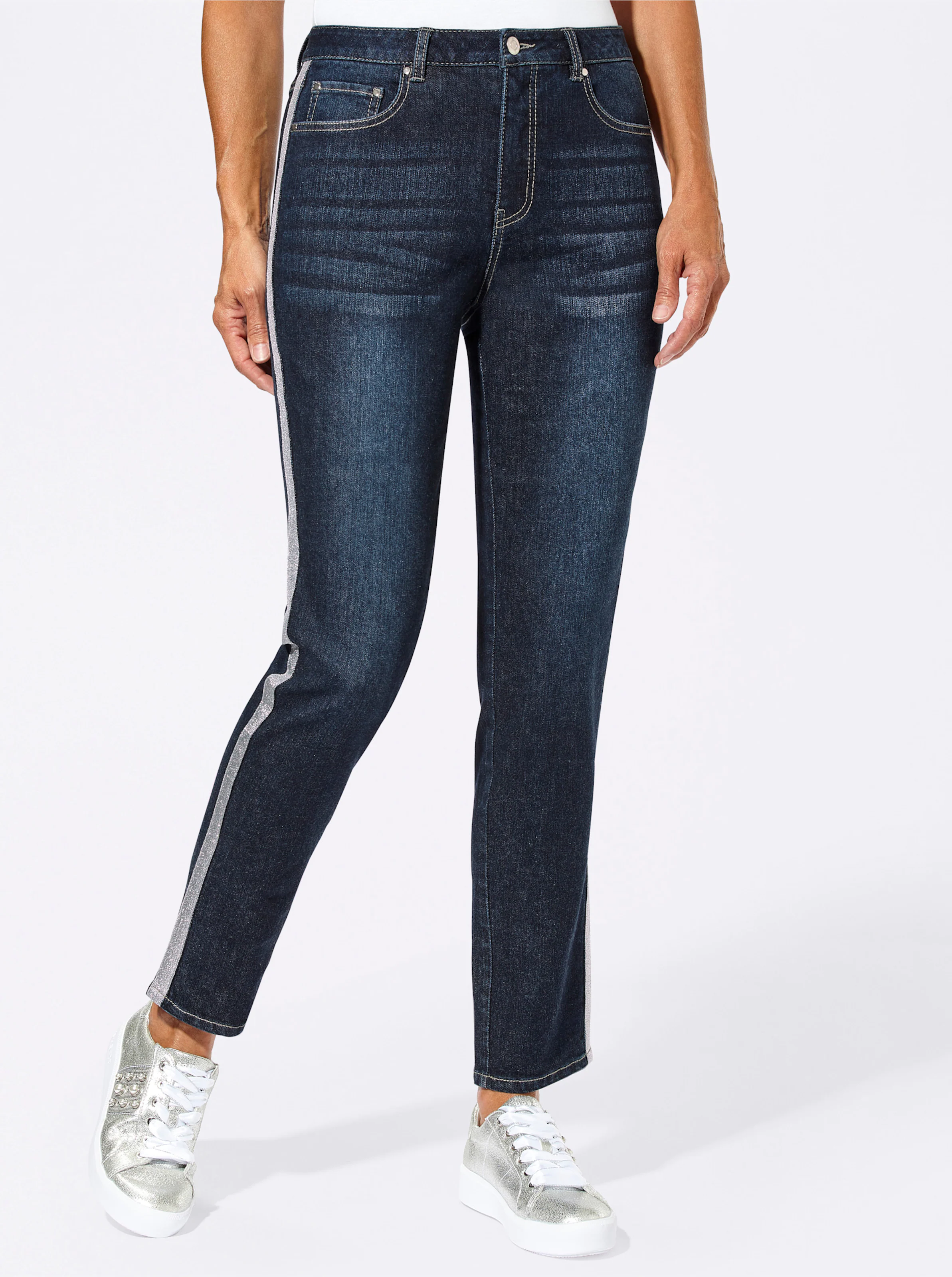5-Pocket-Jeans in dark blue
