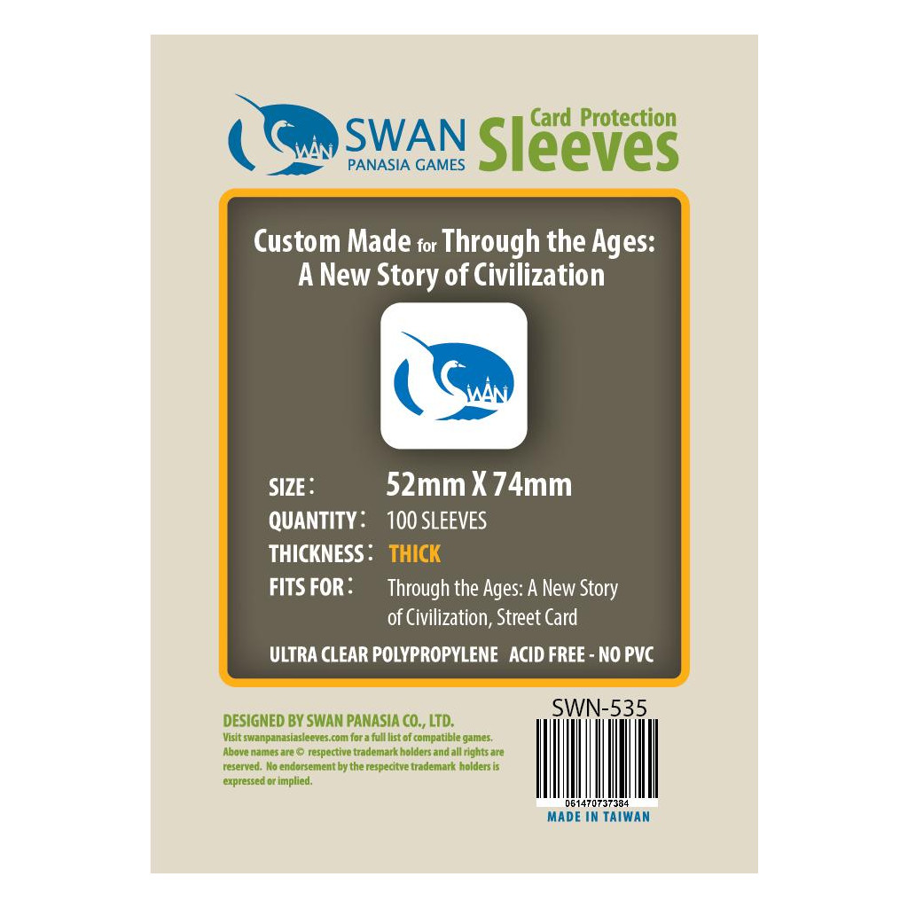 Swan Panasia - Card Sleeves Premium - 52x74mm - 100p