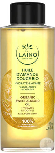 Laino Huile D'Amande Douce Bio Visage Corps Cheveux Flacon 100ml