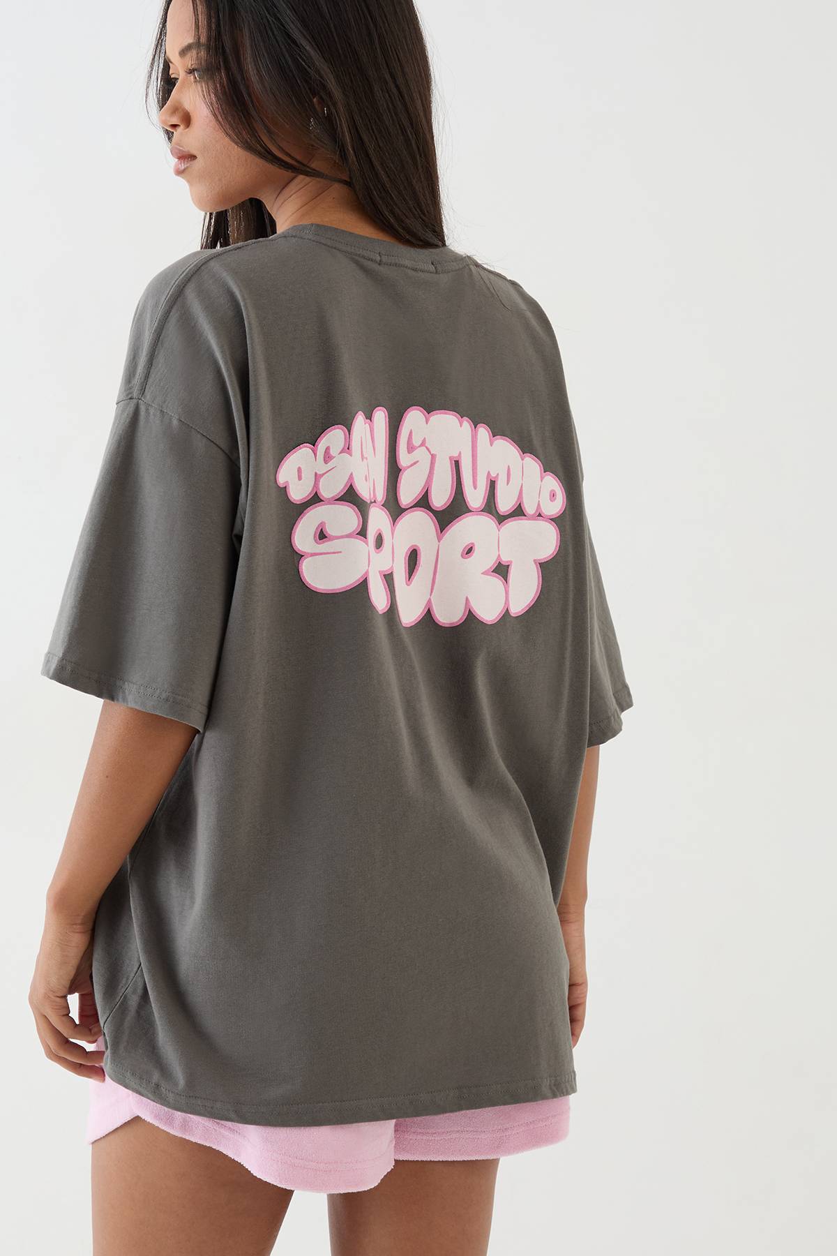 T-shirt Oversize À Imprimé Bulles Sport Dsgn Studio