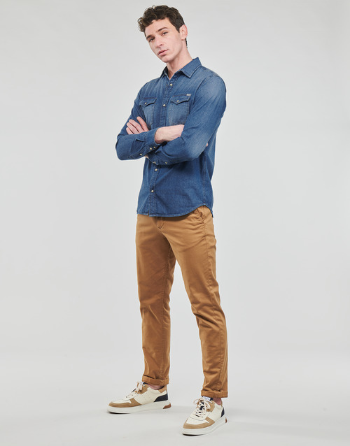 Jack & Jones - JJESHERIDAN SHIRT L/S - Bleu