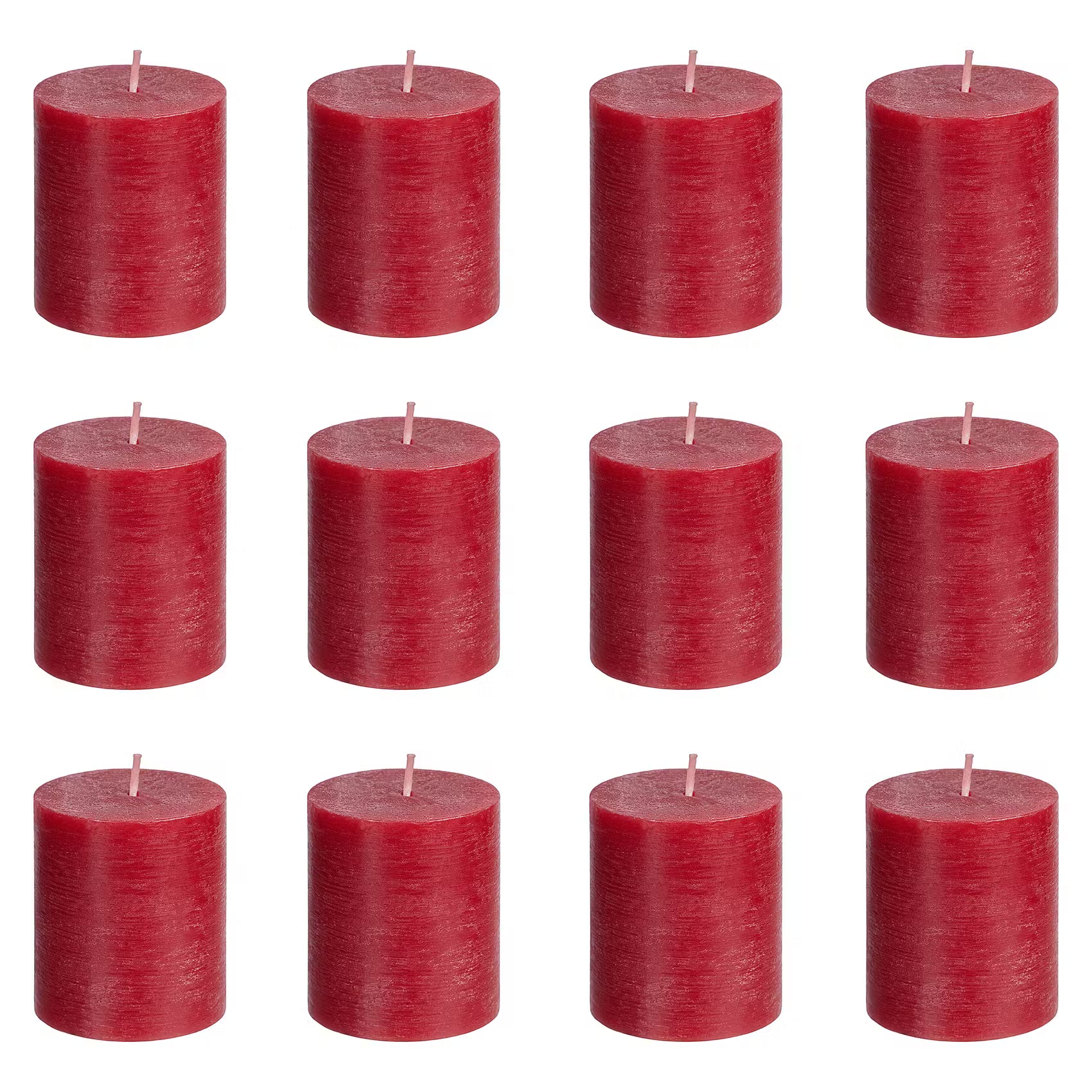 RUSTIC Stumpenkerze 12er-Set