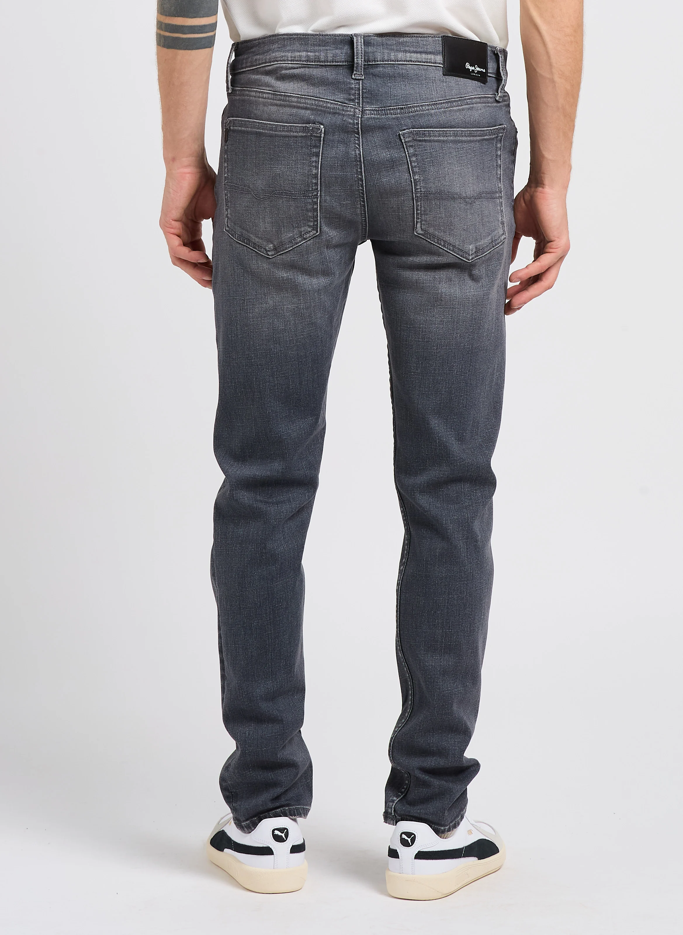 Jean slim en coton mélangé | Bleu