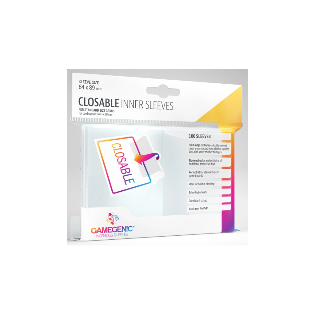 Gamegenic - 100 Inner Sleeves refermables