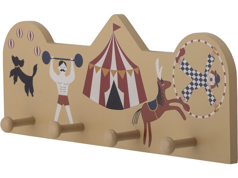 Bloomingville Garderobe Miou 42 x 16 x 6 cm, Braun, MDF Garderobe mit Haken