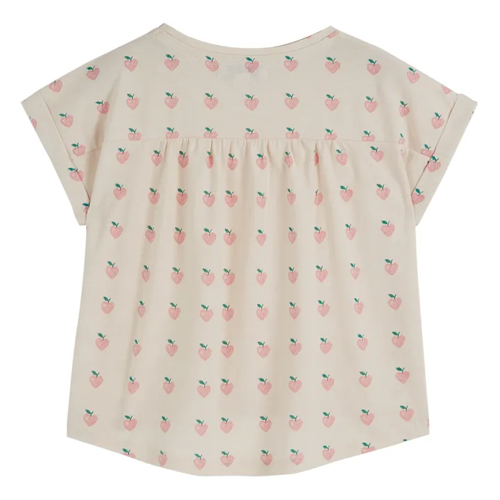 Emile et Ida T-shirt Grands Cœurs | Rose