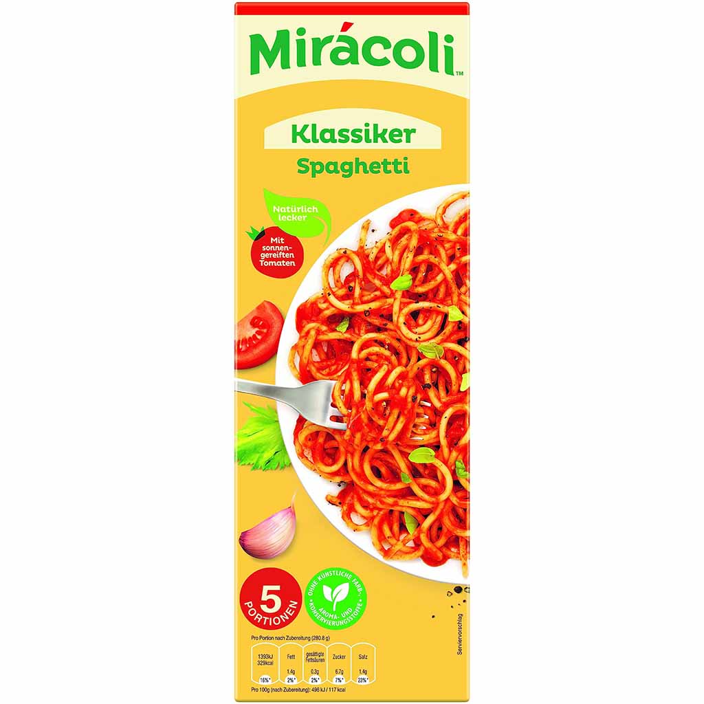 Miracoli Klassiker Spaghetti 5 Portionen 610g MHD:22.10.25