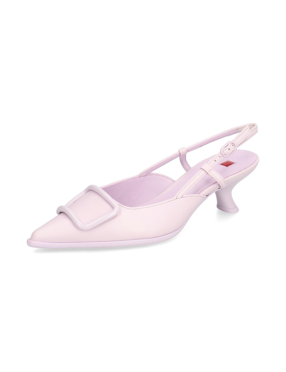 Glattleder Slingpumps