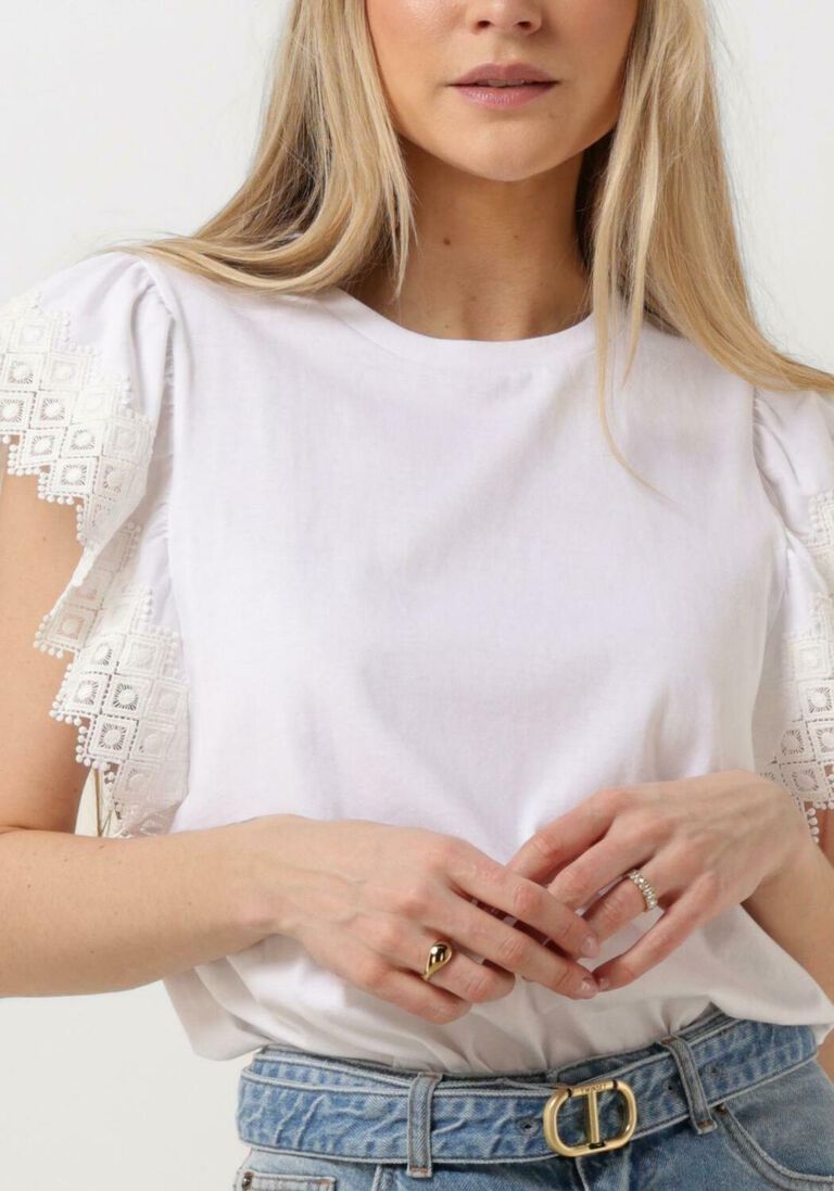 TWINSET MILANO witte twinset milano t-shirt knitted blouse