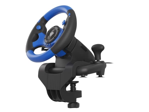 GENESIS Seaborg 350, Ratt + pedaler, Nintendo Switch, PC, PlayStation 4, Playstation 3, Xbox 360, Xbox One, Xbox Series S, Xbox Series X, 180°, Koble