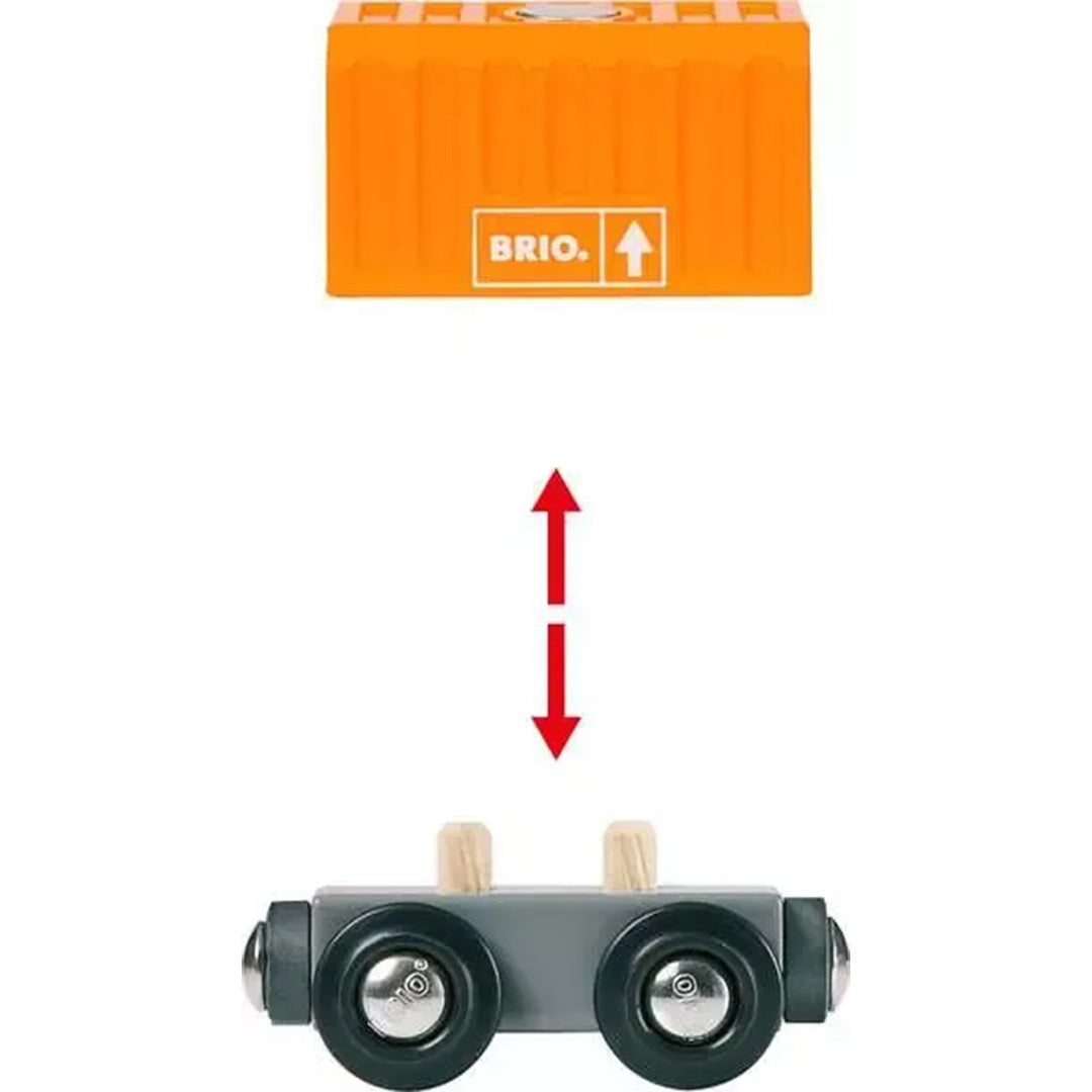 brio vrachttrein met wagons - 7-delig
